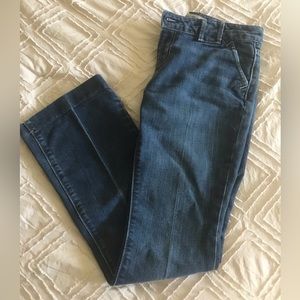 Gap Ultra Low Rise Wide Leg Jeans Size 4 Regular